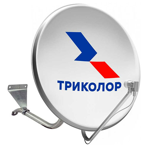 Антенна спутниковая офсетная АУМ CTB-0.6 с логотипом